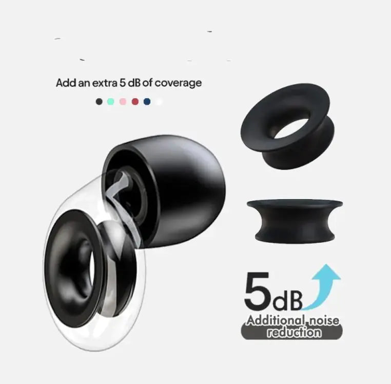Silicone Ring Earplugs Adjustable Accessories by Anti Spier