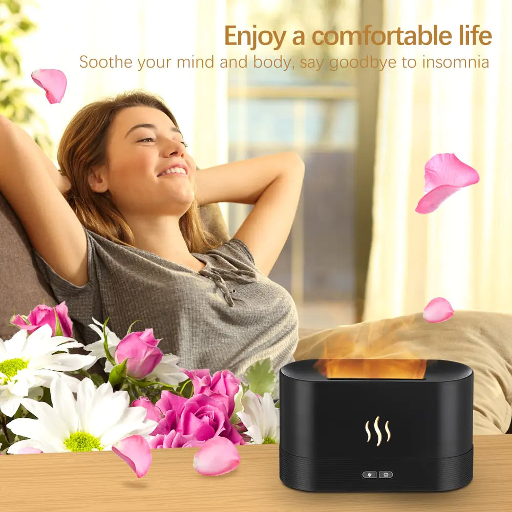 Flame Fire Humidifier Aromatherapy Diffuser by Anti Spier