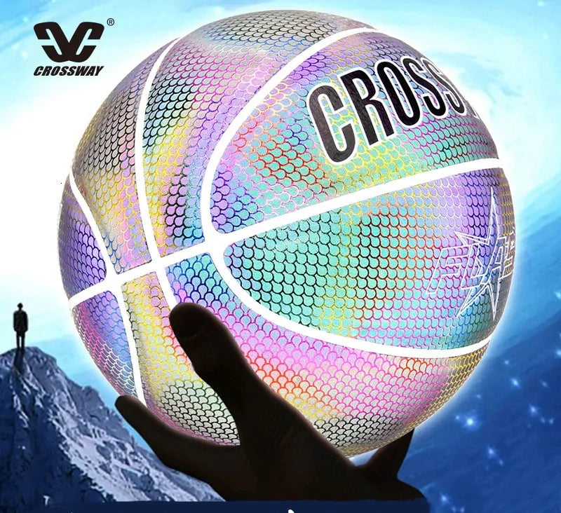 Holographic Reflective Wear-Resistant Luminous Basketball by Anti Spier