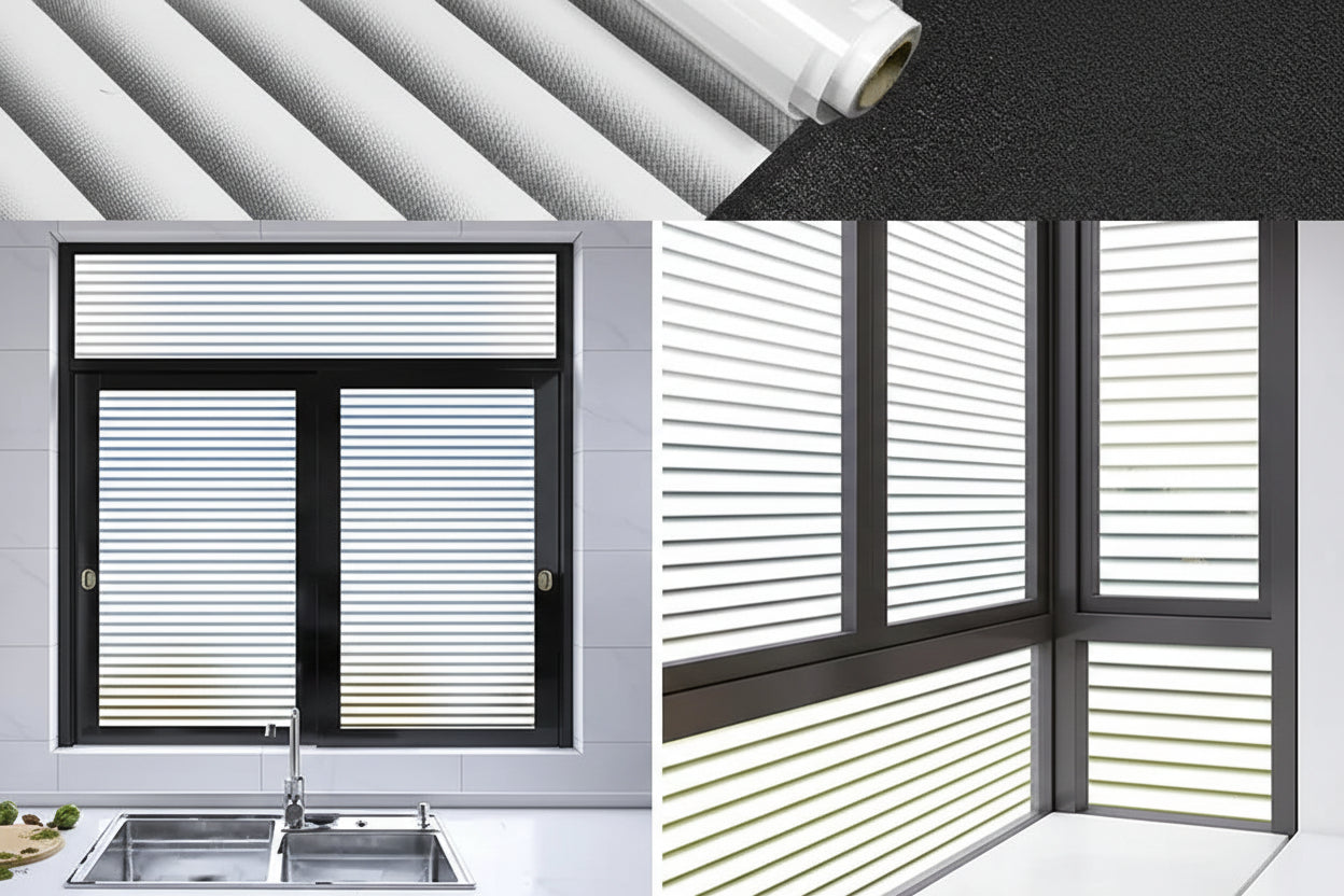 Frosted Glass Privacy Window Film for Offices - Static Cling Light Control by Anti Spier