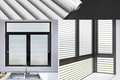 Frosted Glass Privacy Window Film for Offices - Static Cling Light Control by Anti Spier