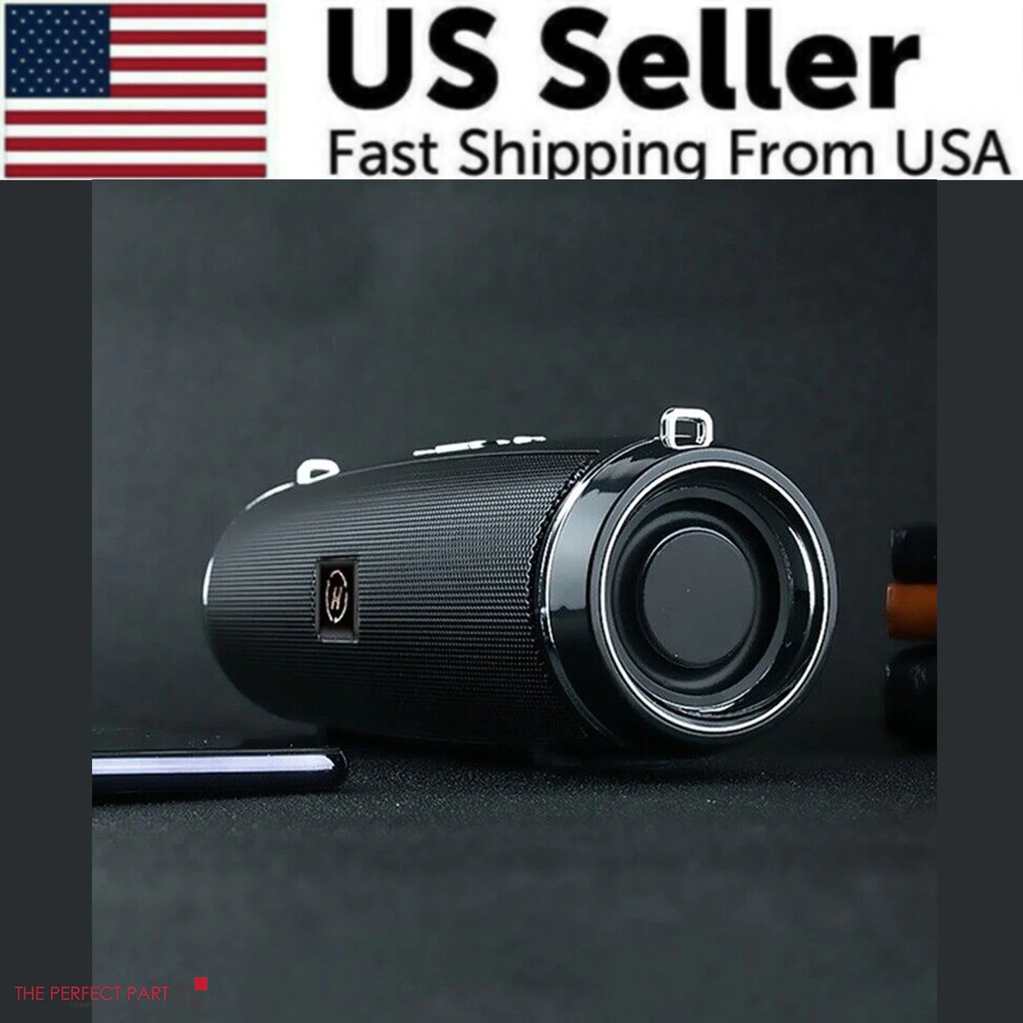 Bluetooth 5.1 Speaker Wireless Waterproof Outdoor Stereo LOUD Bass USB/TF Strap by Anti Spier