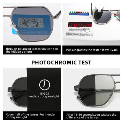 Luxury Metal Photochromic Sunglasses by Anti Spier