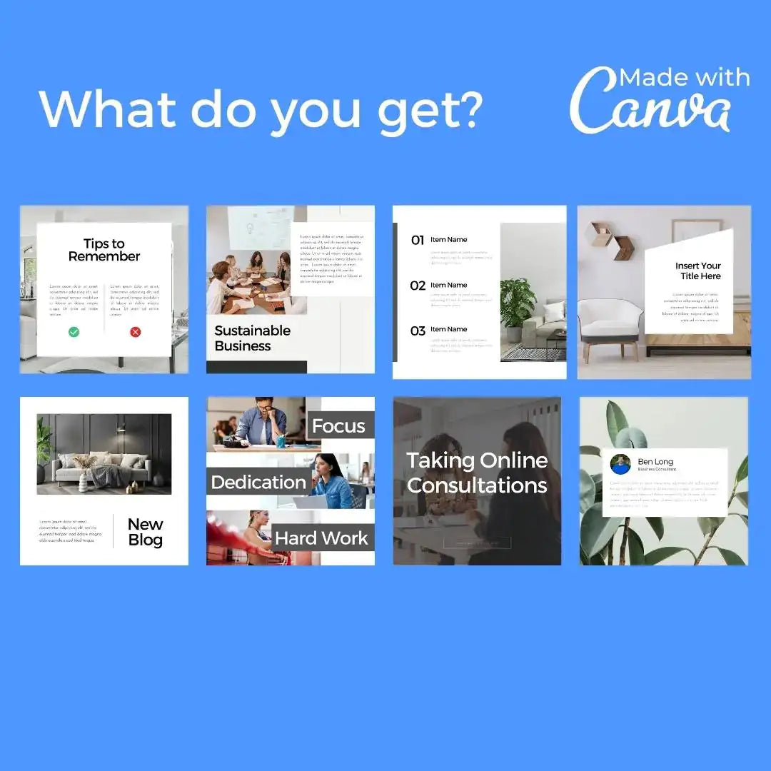 Downloadable Minimalist Business Social Media Template Bundle by Anti Spier