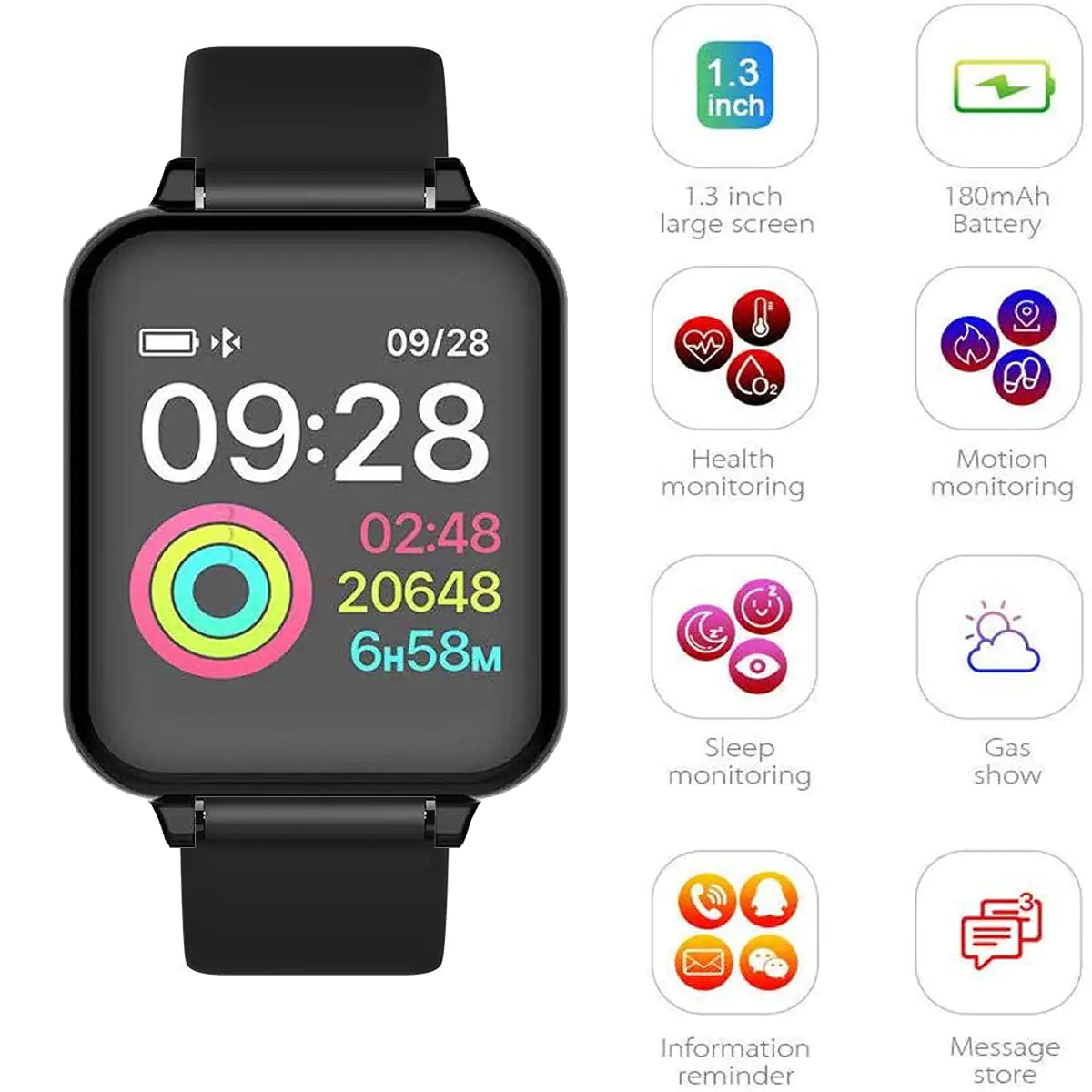 Smart Fit Total Wellness And Sports Activity Watch by Anti Spier