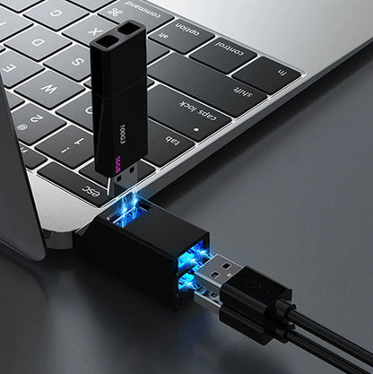 2 Pcs 3 Port USB 3.0 Hub Portable High Speed Splitter Box For PC Notebook Laptop by Anti Spier