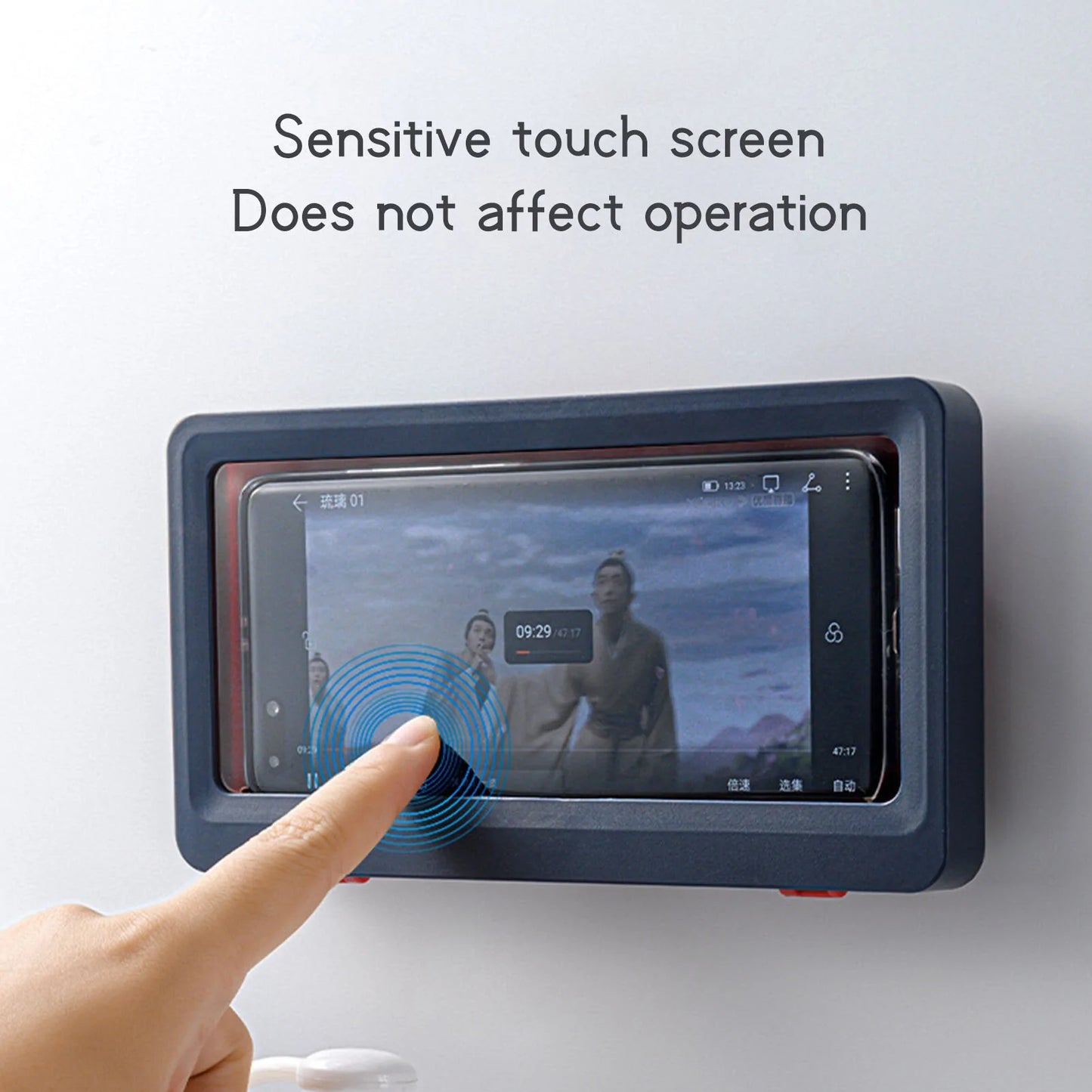 Phone Case Bath Wall Mounted Holder by Anti Spier