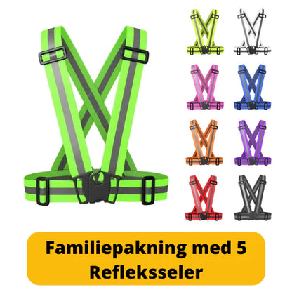 Reflective Vest 5 Pieces - Family Pack by Anti Spier