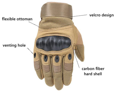 Tactical Motorcycle Motocross Full Finger Gloves Motorbike Riding Racing Mittens by Anti Spier