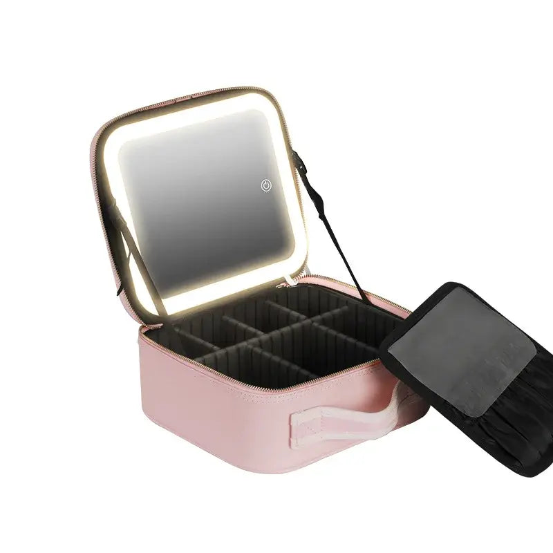 Smart LED Cosmetic Case with Mirror by Anti Spier