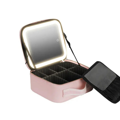 Smart LED Cosmetic Case with Mirror by Anti Spier