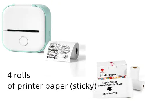 Portable Mini Thermal Label Printer Home Photo Printer Student Wrong Question Printer Bluetooth Mini Label Printer Price Tag by Anti Spier