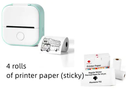 Portable Mini Thermal Label Printer Home Photo Printer Student Wrong Question Printer Bluetooth Mini Label Printer Price Tag by Anti Spier