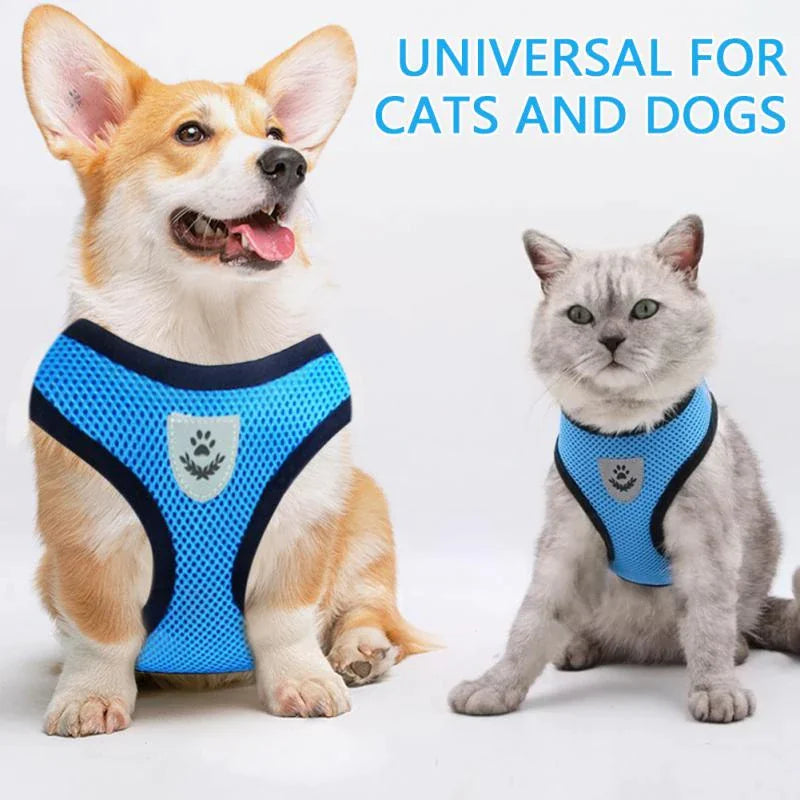 Cat Dog Pet Harness Adjustable Control Vest Dogs Reflective S M L XL Leash by Anti Spier