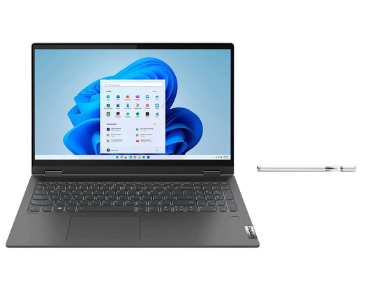 Lenovo Flex 5i 15.6" FHD Touch Screen Laptop | Intel Core i5-1135G7 Processor | 8GB RAM | 512GB SSD | Intel Iris Xe Graphics | Windows 11 Home | Graphite Grey | Bundle with Stylus Pen by Anti Spier