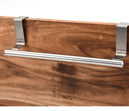 Stainless Steel Single Rod Towel Rack for Cabinet Doors by Anti Spier