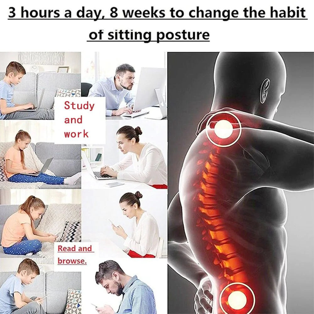 Adjustable Posture Corrector Low Back Support Shoulder Brace Belt For Men Women by Anti Spier