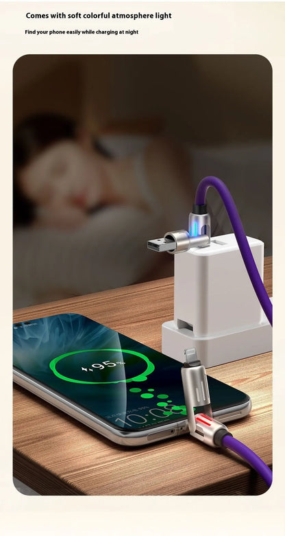 Colorful Four-In-One Fast Charge Cord by Anti Spier