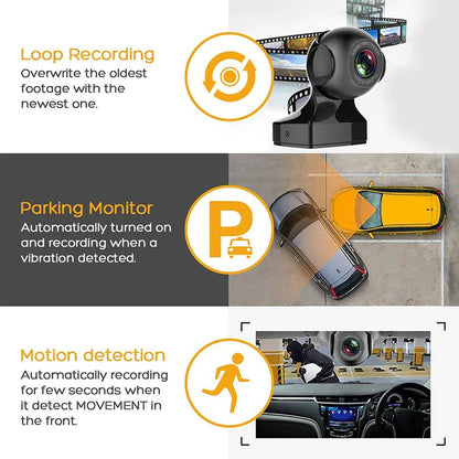 170° WiFi Dash Cam Recorder Car Camera HD 1080P Car DVR Vehicle Video G-Sensor by Anti Spier