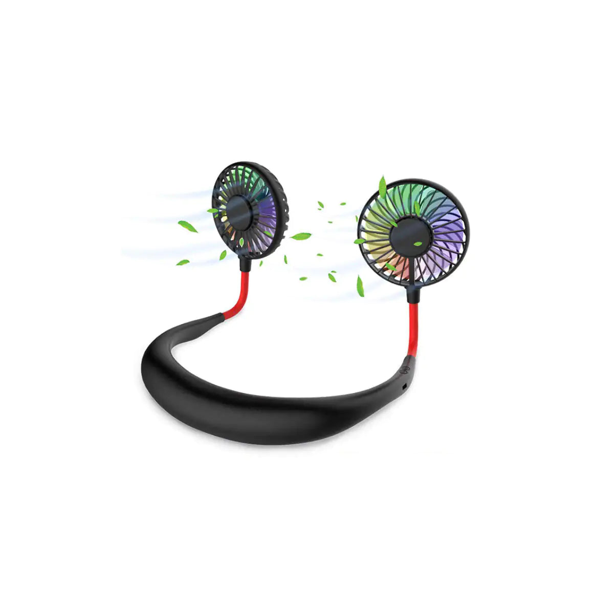 Beat The Heat Double Cool Cordless Breezy Mini Collar Fan by Anti Spier