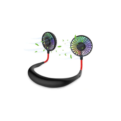 Beat The Heat Double Cool Cordless Breezy Mini Collar Fan by Anti Spier