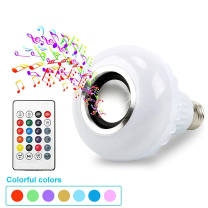 LED Bulb RGB Light Wireless Bluetooth Audio Speaker by Anti Spier