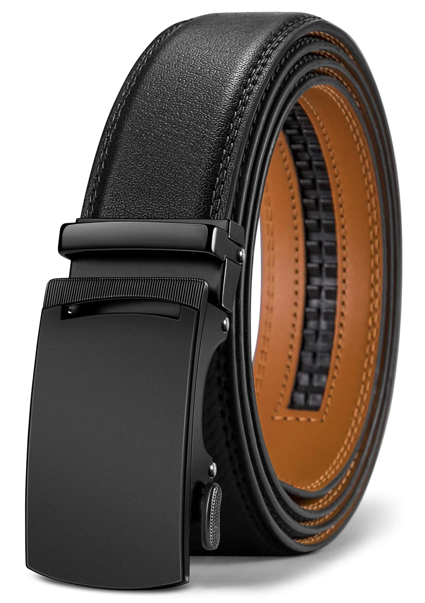 BULLIANT Men's Belt,Slide Ratchet Belt For Gift Men Dress Pant Shirt Oxfords,Trim To Fit Black847 44"-52"Waist Adjustable by Anti Spier