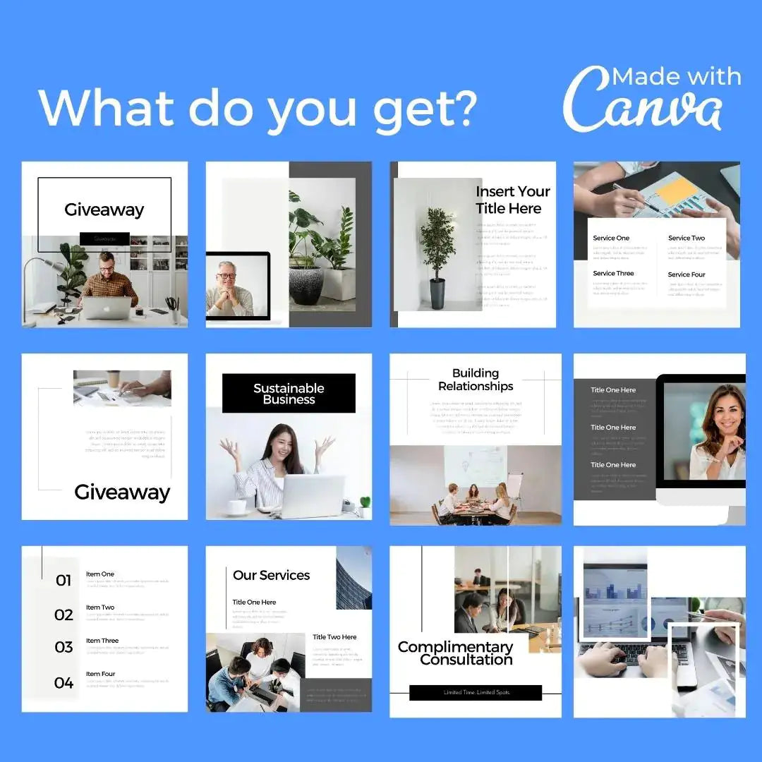 Downloadable Minimalist Business Social Media Template Bundle by Anti Spier