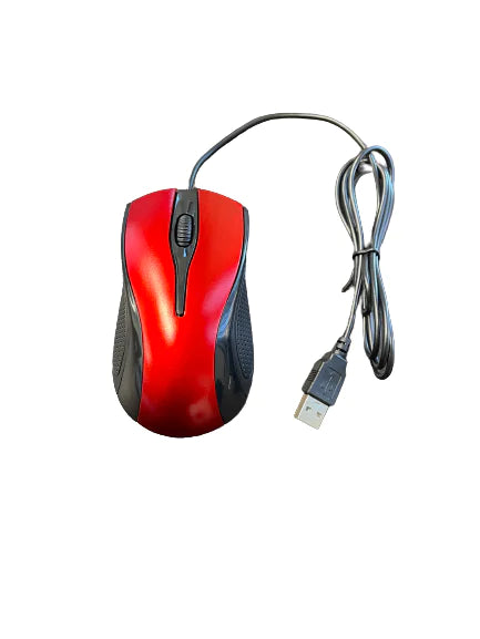 USB 2.0 Optical Wired Scroll Wheel Mouse For PC Laptop Notebook Desktop Red Mice by Anti Spier