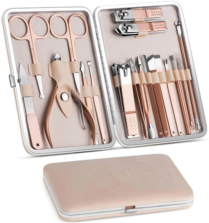 18 In 1 Lovely Lady DIY Manicure Pedicure Tool Set by Anti Spier