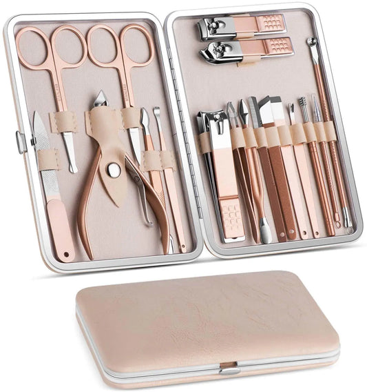 18 In 1 Lovely Lady DIY Manicure Pedicure Tool Set by Anti Spier