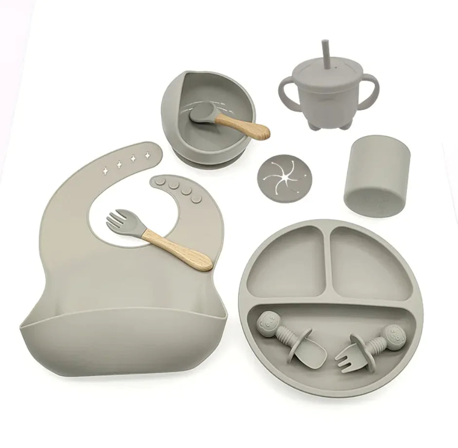 Baby Silicone Feeding Tableware Set by Anti Spier