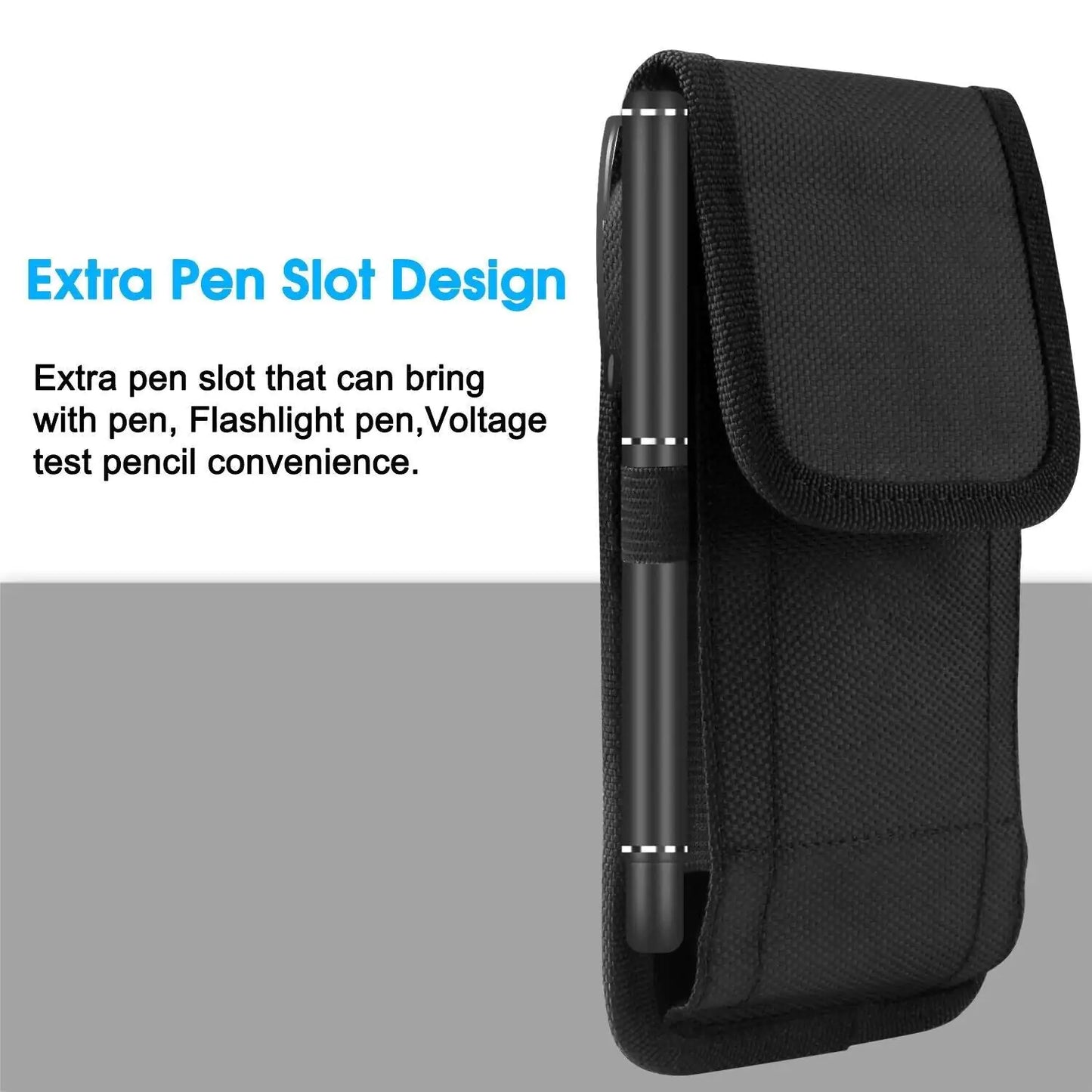 Vertical Cell Phone Holster Pouch Wallet Case With Belt Clip For iPhone Samsung by Anti Spier