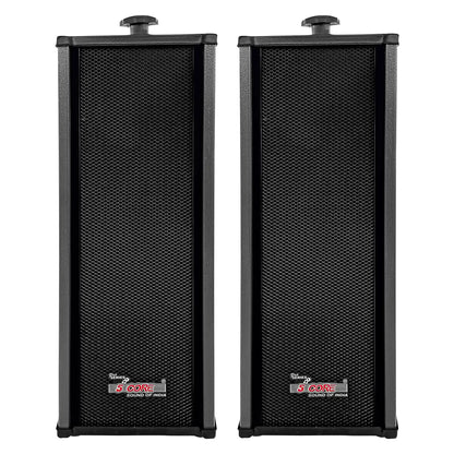 5Core Outdoor Speakers Stereo In Wall 100W Peak Passive Home Audio System by Anti Spier