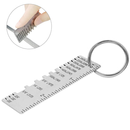 2PCS Thickness Gage Sheet Metal Gauge Measuring Tool Wire Gauge Stainless Steel by Anti Spier