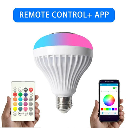 LED Bulb RGB Light Wireless Bluetooth Audio Speaker by Anti Spier