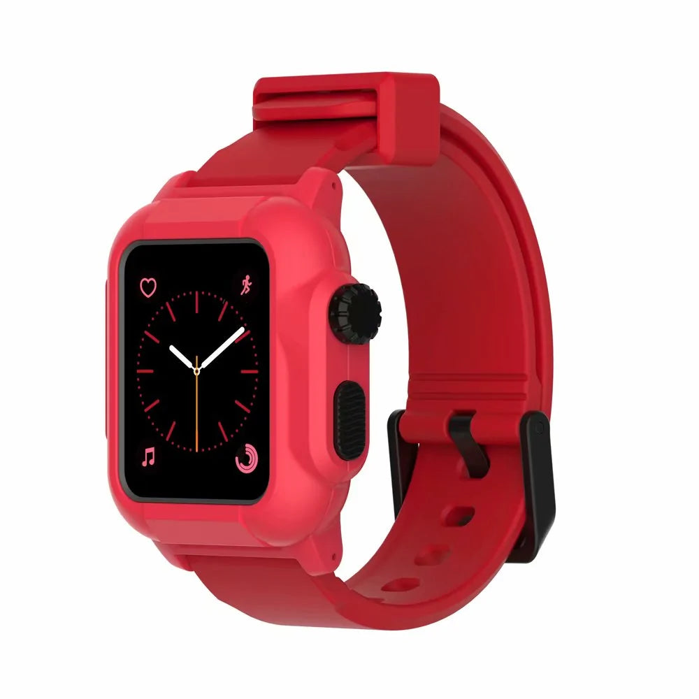 Waterproof Box Case Strap For Apple Watch by Anti Spier
