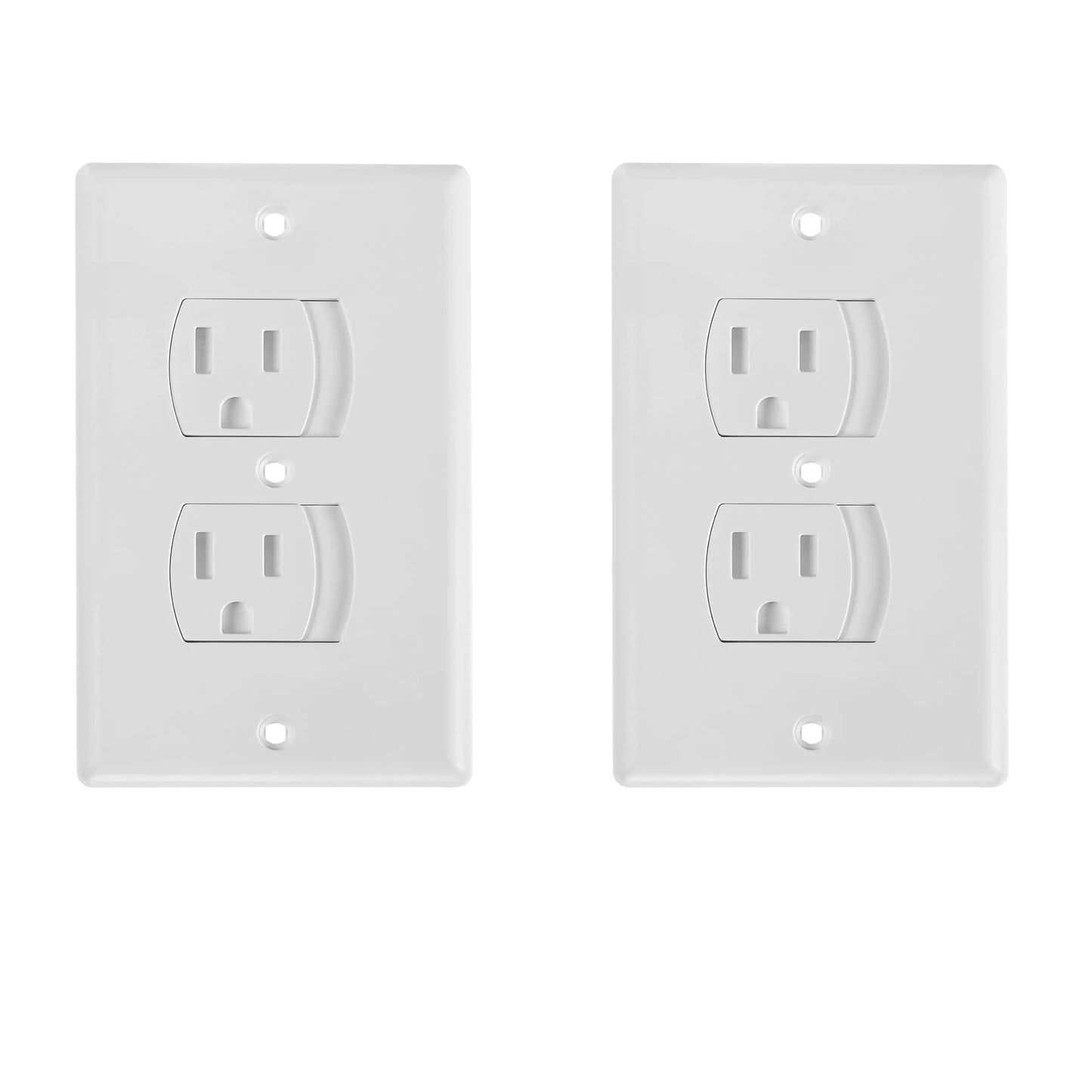Bates- Self Closing Outlet Covers 2 Pack Sliding Outlet Covers Outlet Cover Outlet Covers Baby Proofing Baby Outlet Cover Baby Proofing Outlet Cover Plug Covers for Electrical Outlets by Anti Spier