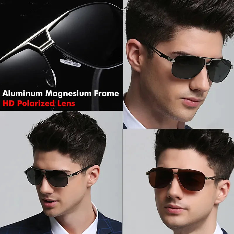 Mens Polarized Pilot Sunglasses Outdoor Driving UV400 Sun Glasses Sport Eyewear by Anti Spier