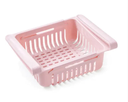 Refrigerator Telescopic Storage Basket by Anti Spier