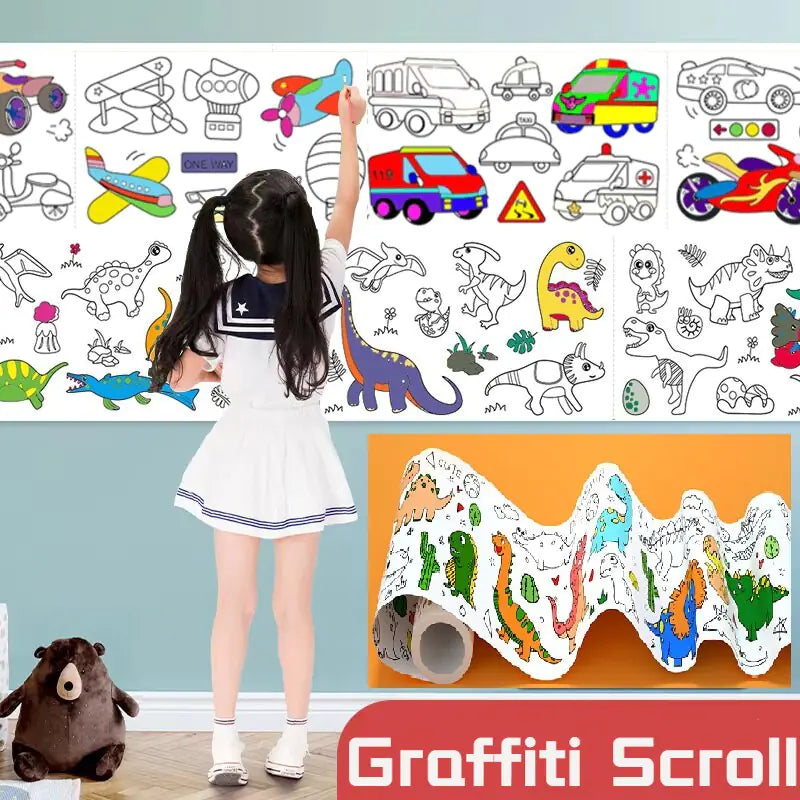 Coloring Paper Roll Graffiti Scroll Puzzle Toy by Anti Spier