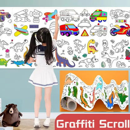 Coloring Paper Roll Graffiti Scroll Puzzle Toy by Anti Spier