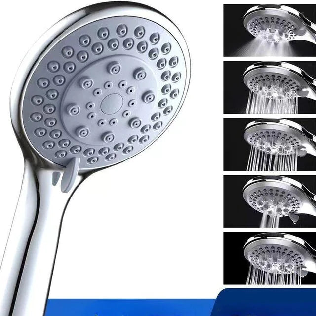 High Pressure Shower Head 5 Settings Handheld Shower Heads Spray With 5 FT Hose by Anti Spier