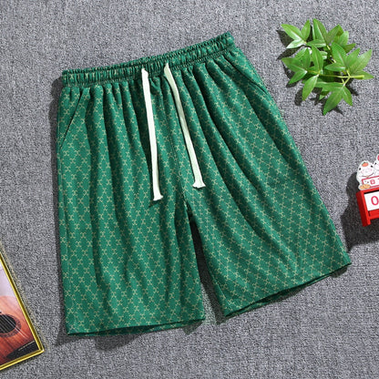 Quarter pants Men's summer beach pants Men's casual running shorts Men's 5 straight leg pants trend by Hypersku