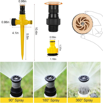 360° Rotation Auto Irrigation System Garden Lawn Sprinkler Patio Save Water USA by Anti Spier