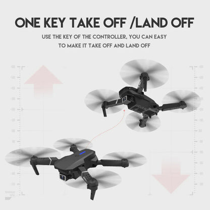 2023 New RC Drone With 4K HD Dual Camera WiFi FPV Foldable Quadcopter +4 Battery by Anti Spier