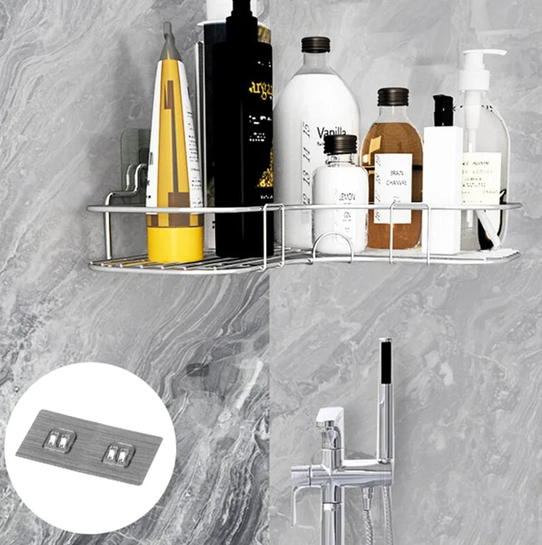 Shower Caddy Shelf Bathroom Corner Bath Storage Holder Organizer Triangular Rack by Anti Spier