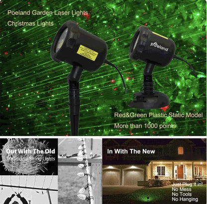 Christmas LED Laser Projector with 8 Patterns & Remote by Anti Spier