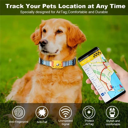 Digital Printing Collar for Apple Airtag - Pets Accessories by Anti Spier