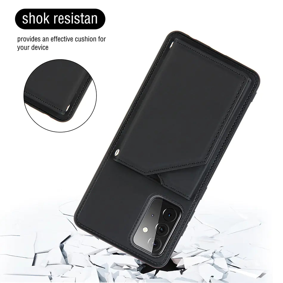 PU Leather Wallet Case For Samsung by Anti Spier